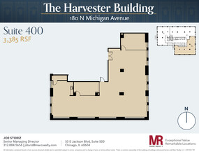 180 N Michigan Ave, Chicago, IL en alquiler Plano de la planta- Imagen 1 de 10