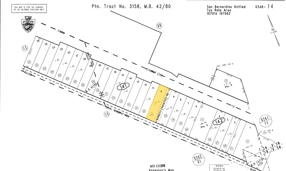 18928 Cajon Blvd, San Bernardino, CA en alquiler - Plano de solar - Imagen 3 de 14