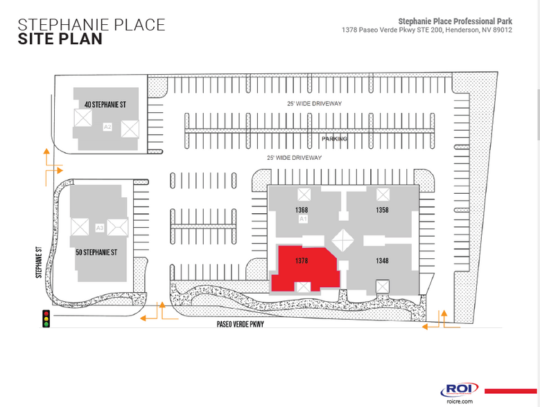 1378 Paseo Verde Pky, Henderson, NV en venta - Plano del sitio - Imagen 3 de 3