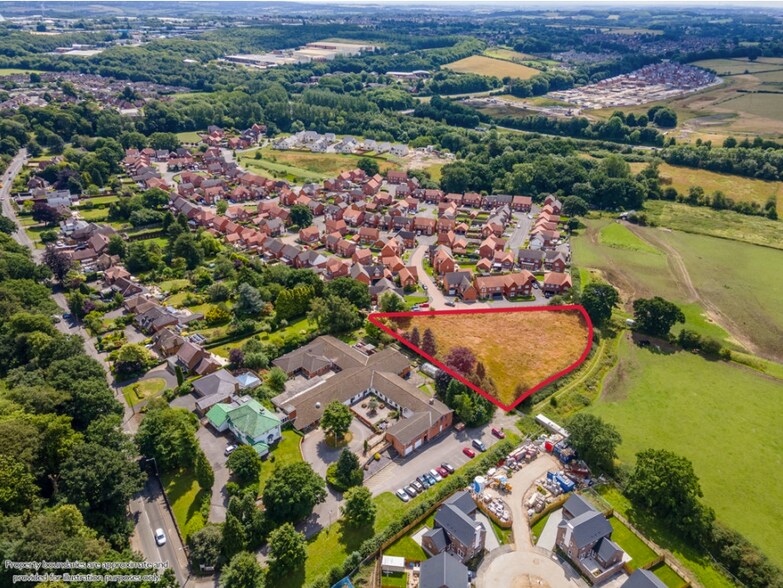 4 Millpond Close, Alfreton en venta - Vista aérea - Imagen 3 de 4