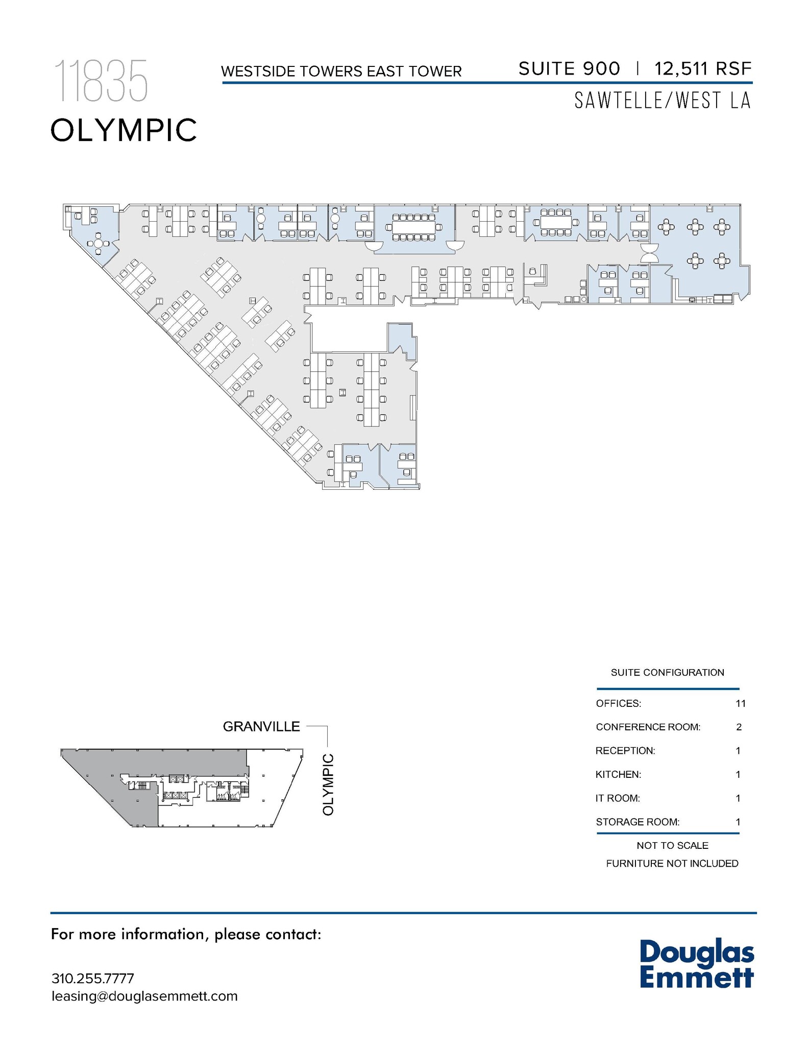 11845 W Olympic Blvd, Los Angeles, CA en alquiler Plano de la planta- Imagen 1 de 1