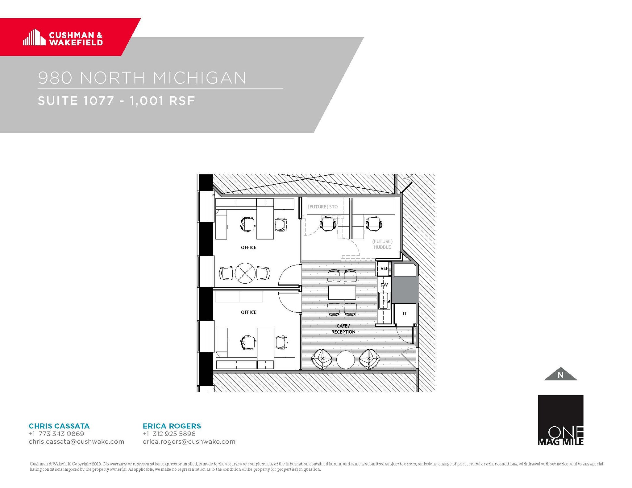 980 N Michigan Ave, Chicago, IL en alquiler Plano de la planta- Imagen 1 de 1