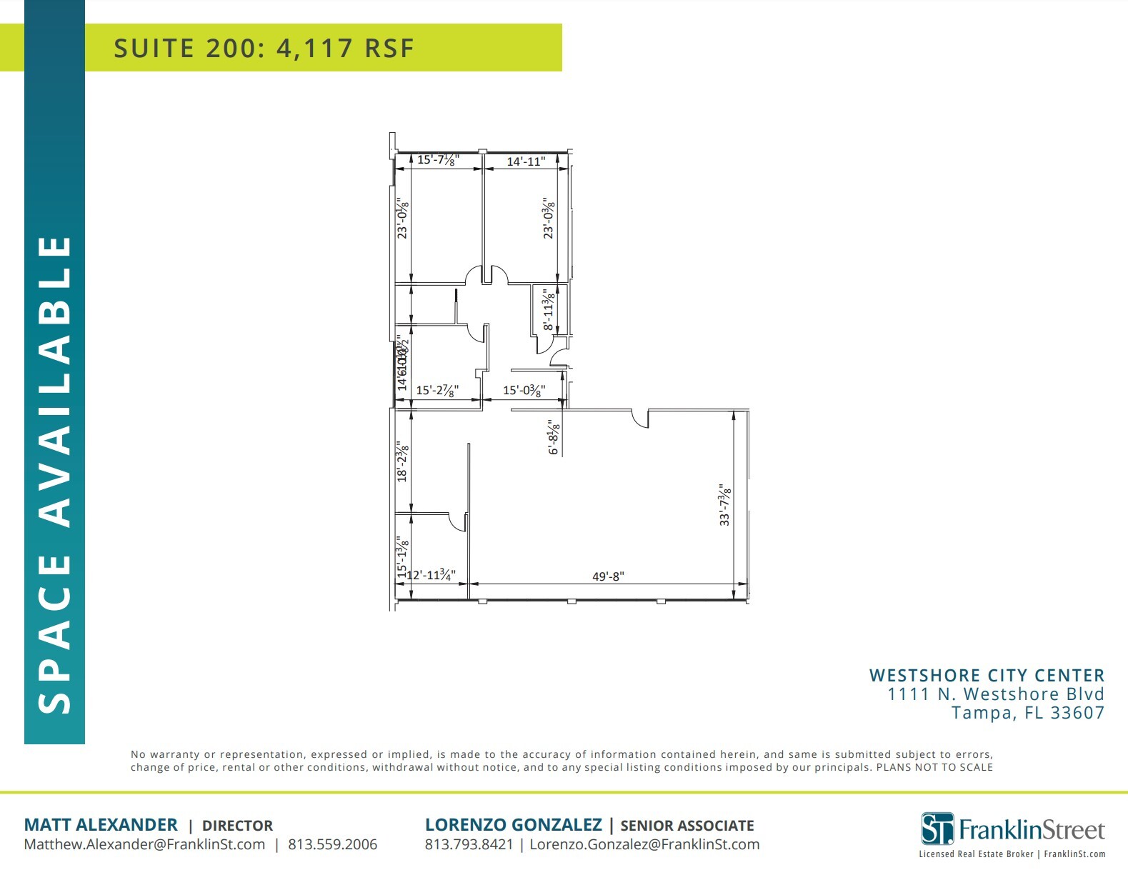 1111 N Westshore Blvd, Tampa, FL en alquiler Plano de la planta- Imagen 1 de 1