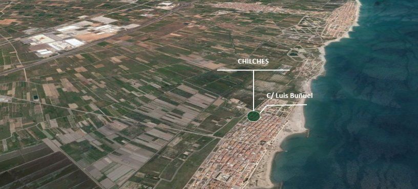 Terreno en Chilches, Castellón en alquiler Vista aérea- Imagen 1 de 5