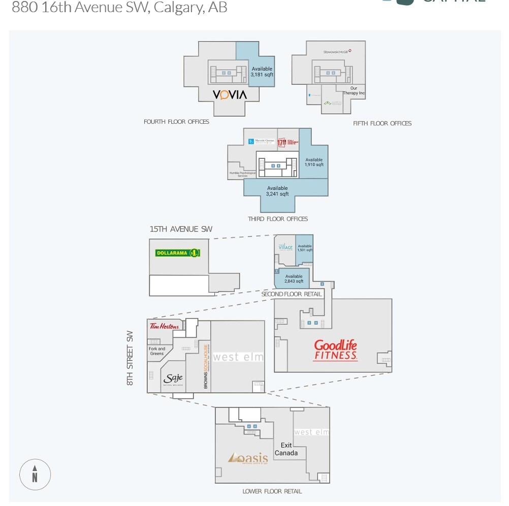 880 16th Ave SW, Calgary, AB en alquiler Plano de la planta- Imagen 1 de 1