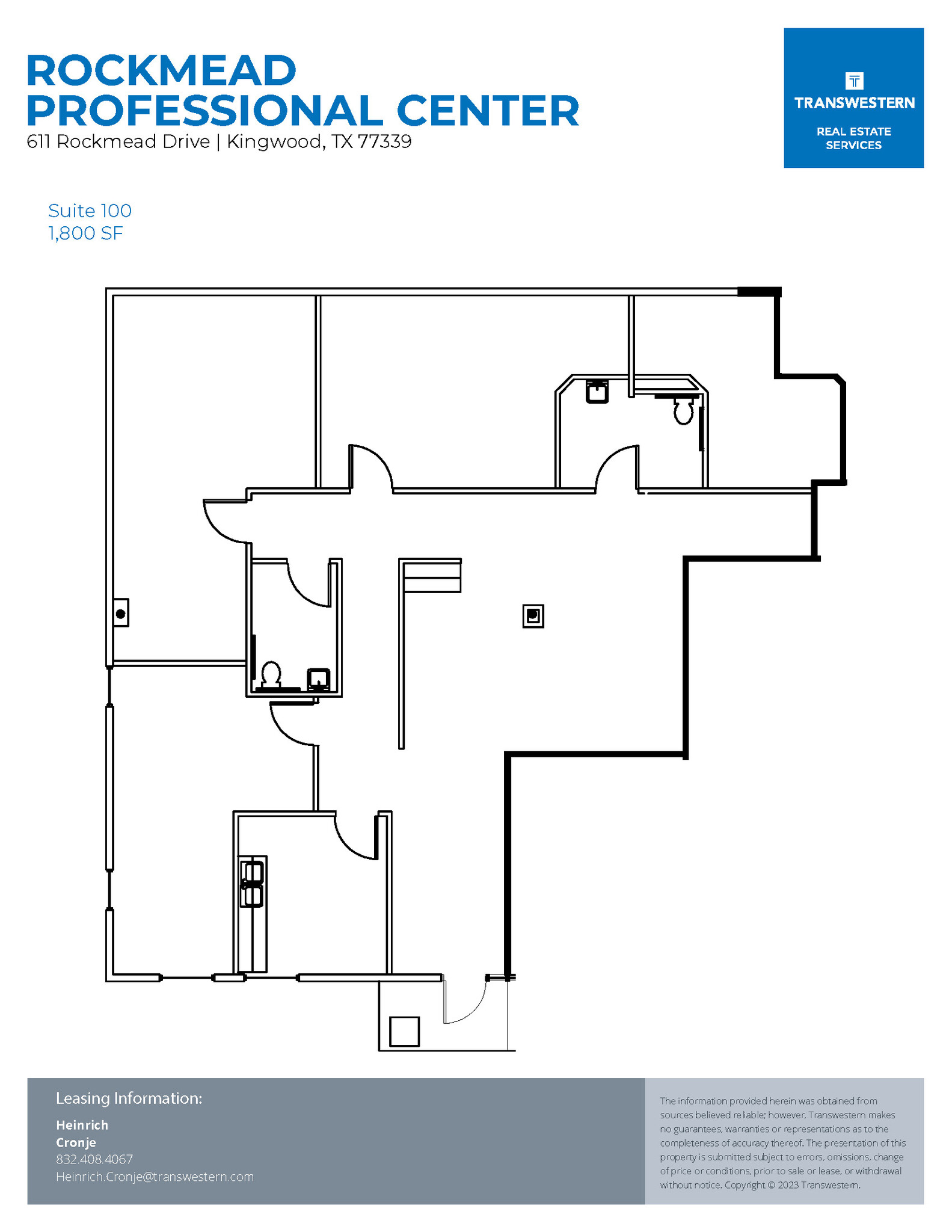 605-611 Rockmead Dr, Kingwood, TX en alquiler Plano de la planta- Imagen 1 de 1