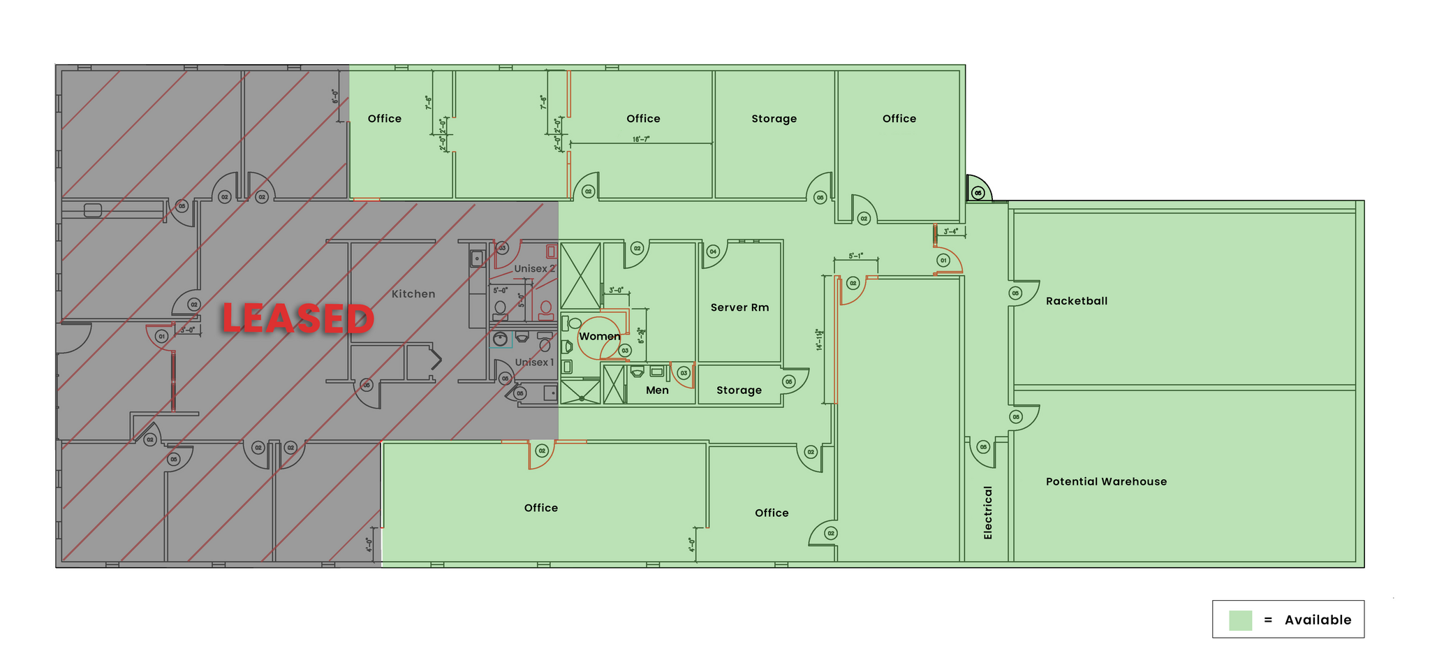 5700 Logan St, Denver, CO en alquiler Plano de la planta- Imagen 1 de 1