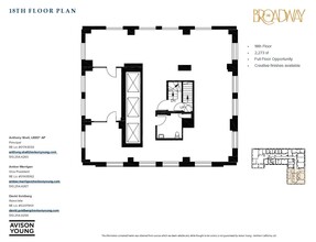 1212 Broadway, Oakland, CA en alquiler Plano de la planta- Imagen 1 de 2