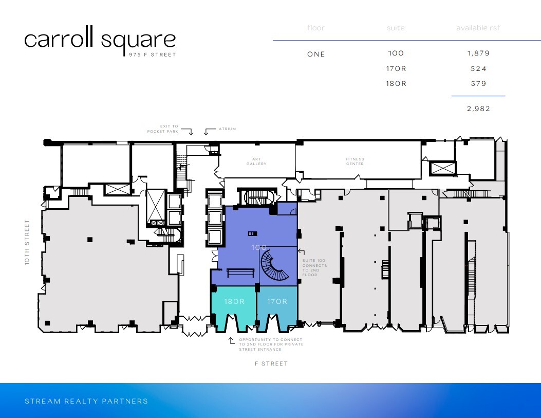 975 F St NW, Washington, DC en alquiler Plano de la planta- Imagen 1 de 1