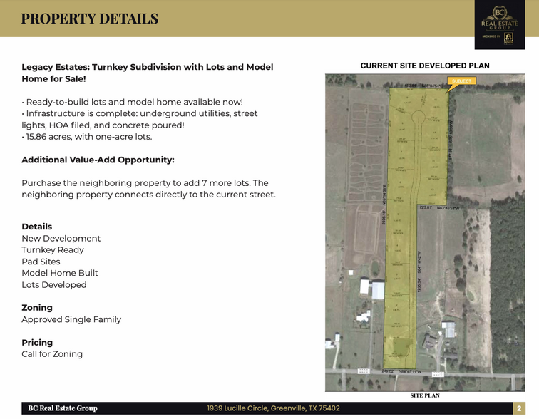 Turnkey Subdivision 12 lots/HOA  1.9Mil, Greenville, TX en venta - Foto del edificio - Imagen 3 de 5