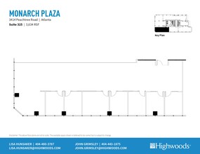 3414 Peachtree Rd NE, Atlanta, GA en alquiler Plano de la planta- Imagen 1 de 1