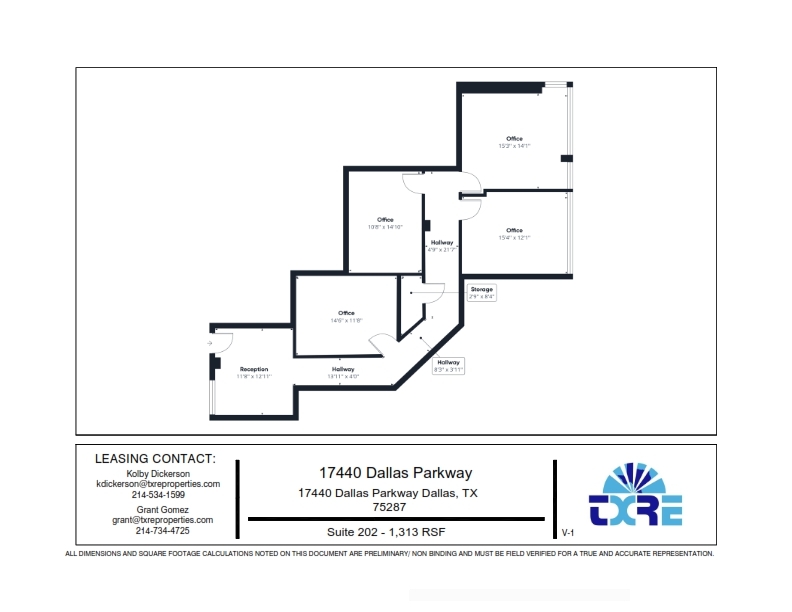 17440 N Dallas Pky, Dallas, TX en alquiler Plano de la planta- Imagen 1 de 4