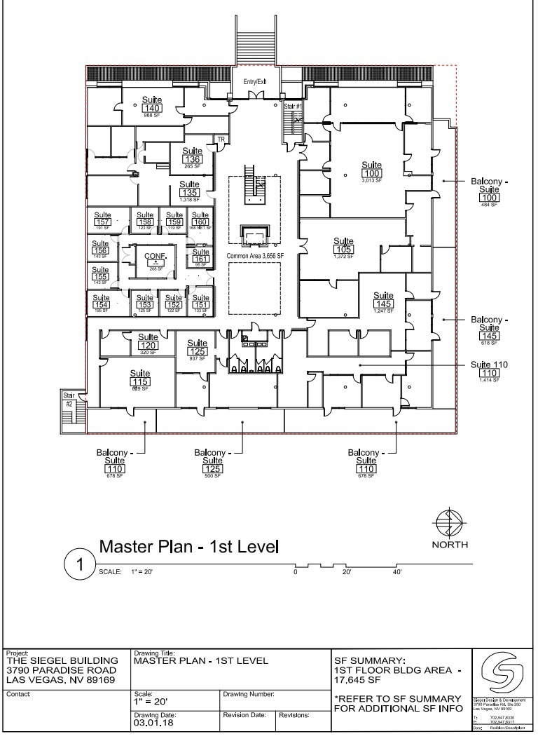 3790 Paradise Rd, Las Vegas, NV en alquiler Plano de la planta- Imagen 1 de 1