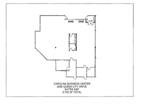 2838 Queen City Dr, Charlotte, NC en alquiler Plano de la planta- Imagen 1 de 1