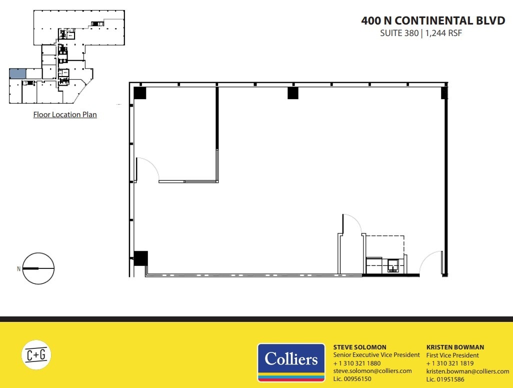 300 Continental Blvd, El Segundo, CA en alquiler Plano de la planta- Imagen 1 de 1