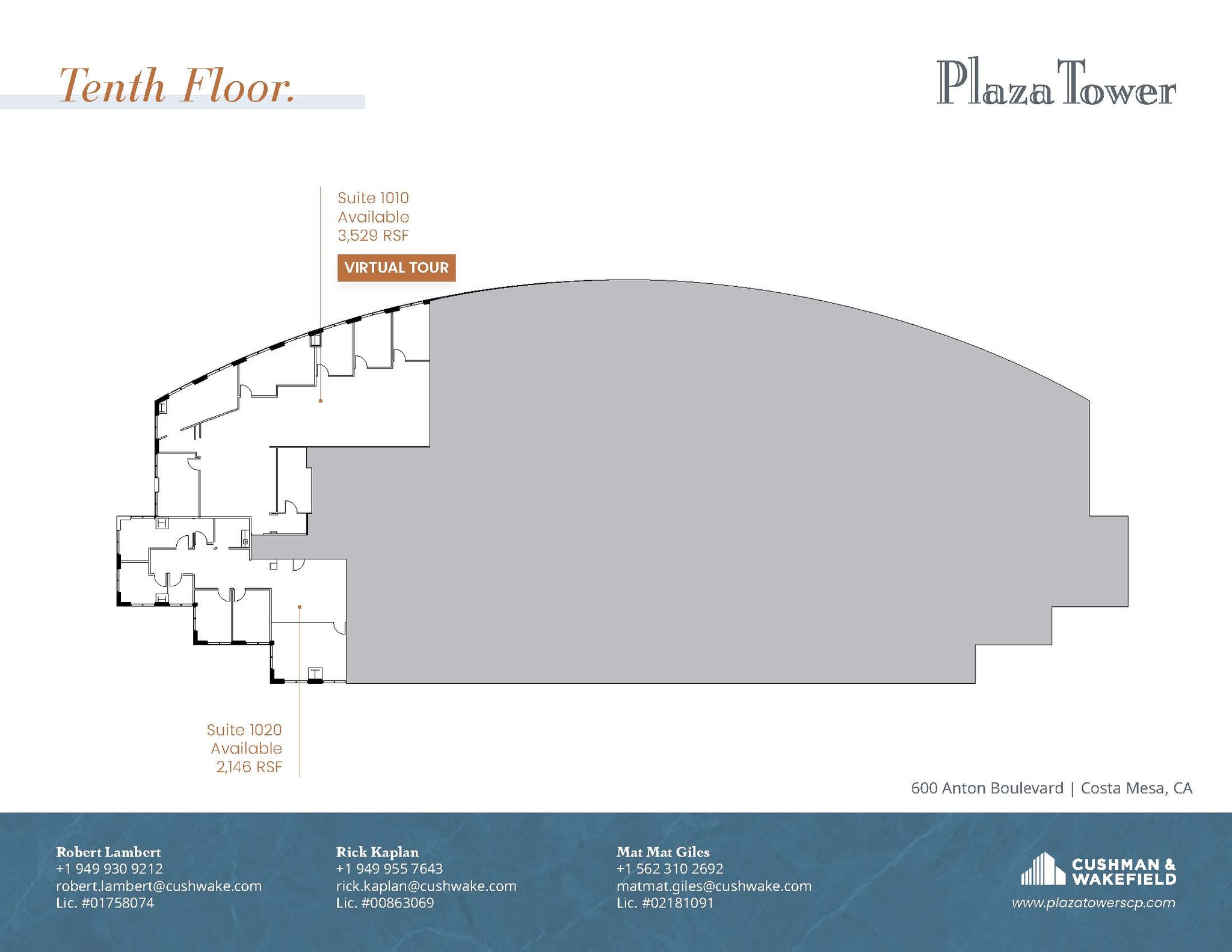 650 Town Center Dr, Costa Mesa, CA en alquiler Plano de la planta- Imagen 1 de 1