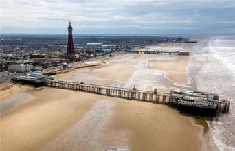North Pier, Blackpool, LAN - AÉREA  vista de mapa