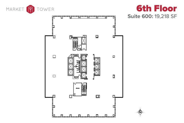 10 W Market St, Indianapolis, IN en alquiler Plano de la planta- Imagen 1 de 1