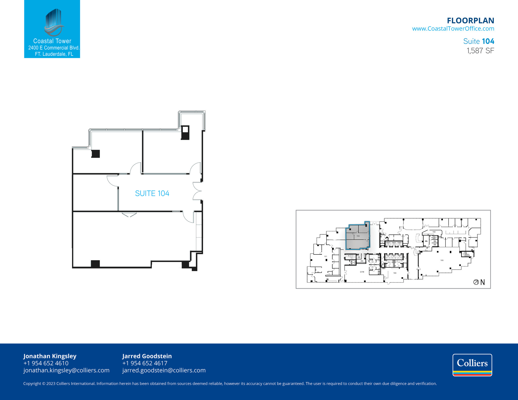 2400 E Commercial Blvd, Fort Lauderdale, FL en alquiler Plano de la planta- Imagen 1 de 1