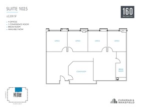 160 W Santa Clara St, San Jose, CA en alquiler Plano de la planta- Imagen 1 de 1