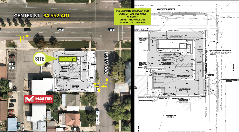 825 W Center St, Provo, UT en alquiler - Vista aérea - Imagen 2 de 2