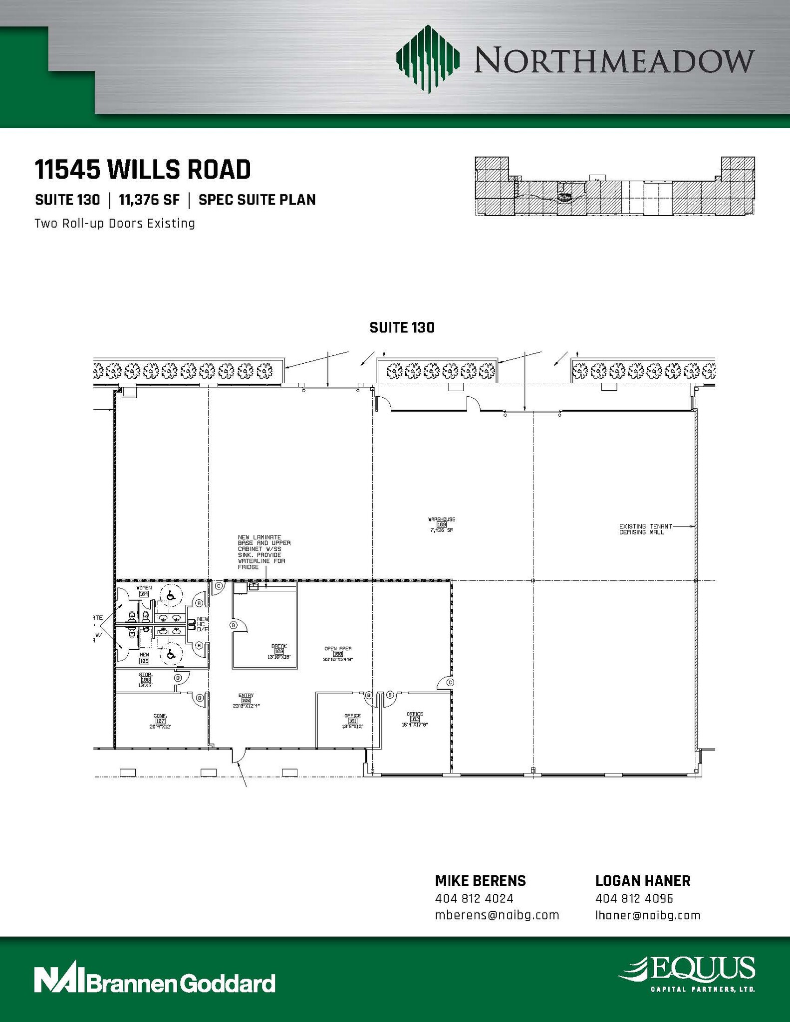 11545 Wills Rd, Alpharetta, GA en alquiler Plano de la planta- Imagen 1 de 1