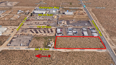 NEC of Columbia Way and 6th St East, Lancaster, CA - VISTA AÉREA  vista de mapa - Image1