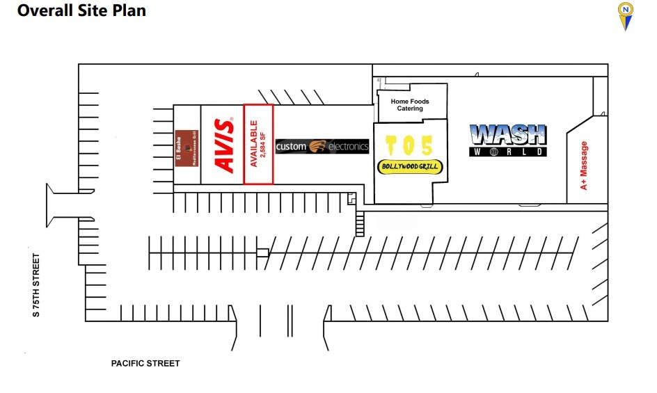 7503-7519 Pacific St, Omaha, NE en alquiler - Plano del sitio - Imagen 2 de 2