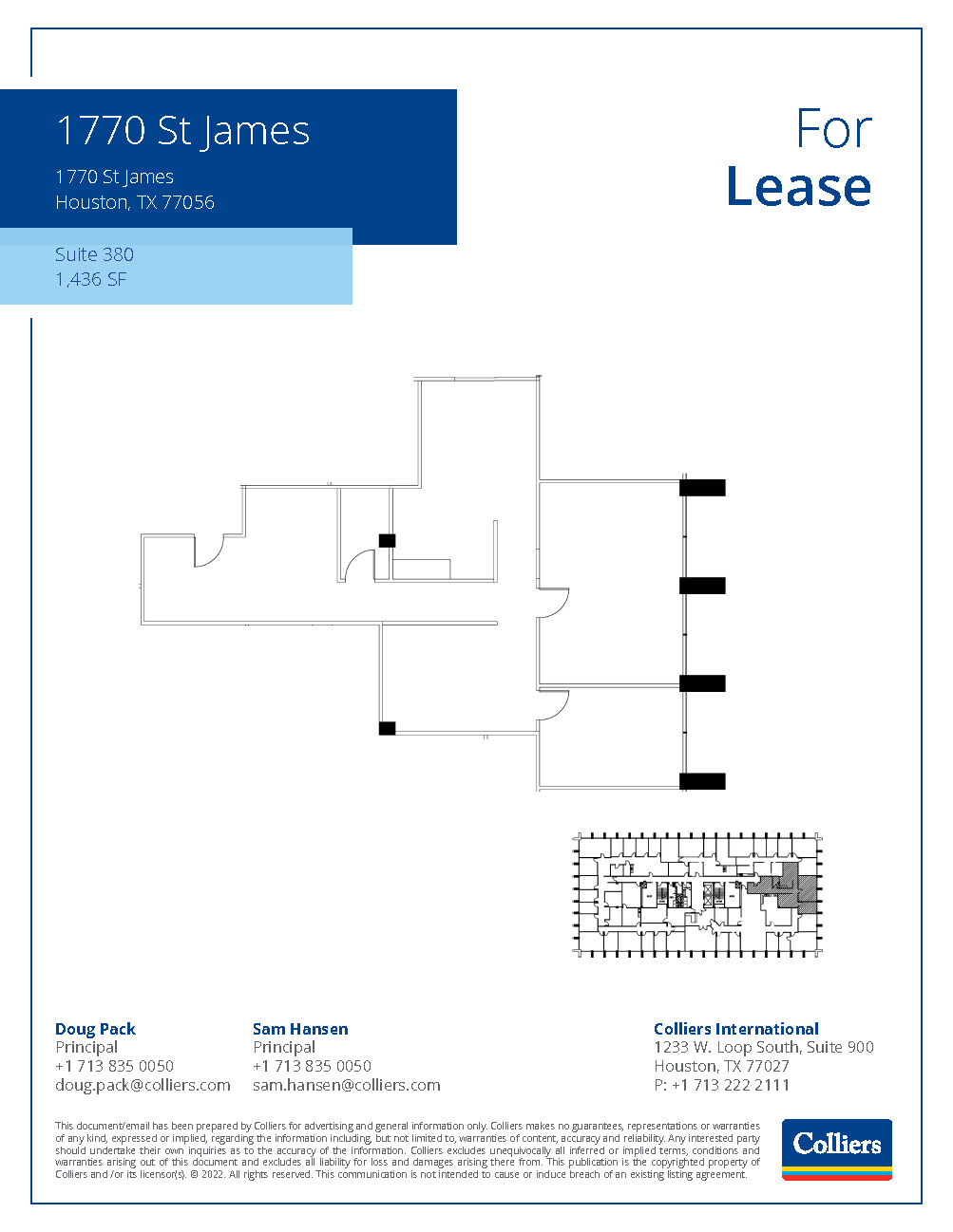 1770 St James Pl, Houston, TX en alquiler Plano de la planta- Imagen 1 de 1