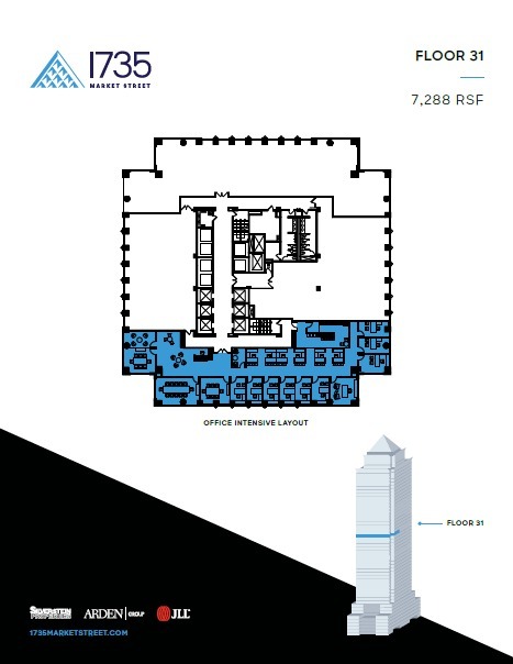 1735 Market St, Philadelphia, PA en alquiler Plano de la planta- Imagen 1 de 2