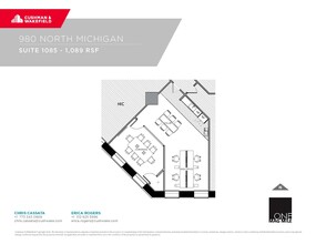 980 N Michigan Ave, Chicago, IL en alquiler Plano de la planta- Imagen 1 de 1