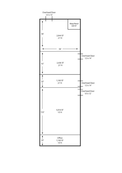 33380-33386 Groesbeck Hwy, Fraser, MI en venta - Plano de la planta - Imagen 2 de 2