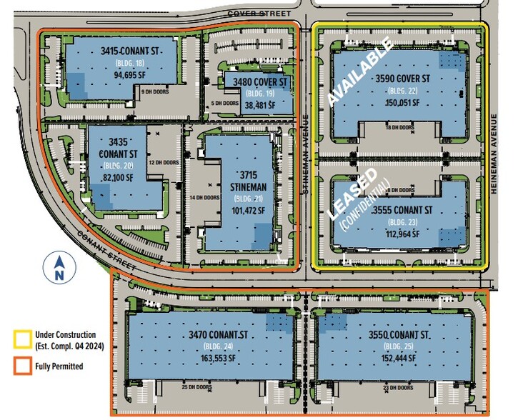 3550 Conant St, Long Beach, CA en alquiler - Plano del sitio - Imagen 2 de 7