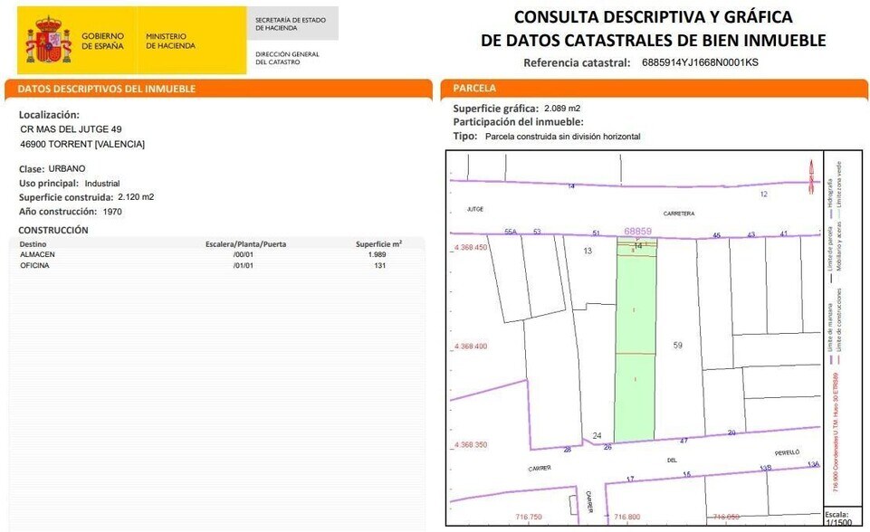 Nave en Torrent, Valencia en alquiler - Foto del edificio - Imagen 3 de 5