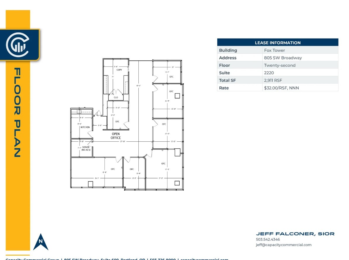 805 SW Broadway, Portland, OR en alquiler Plano de la planta- Imagen 1 de 1