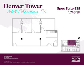 1905 Sherman St, Denver, CO en alquiler Plano de la planta- Imagen 1 de 2