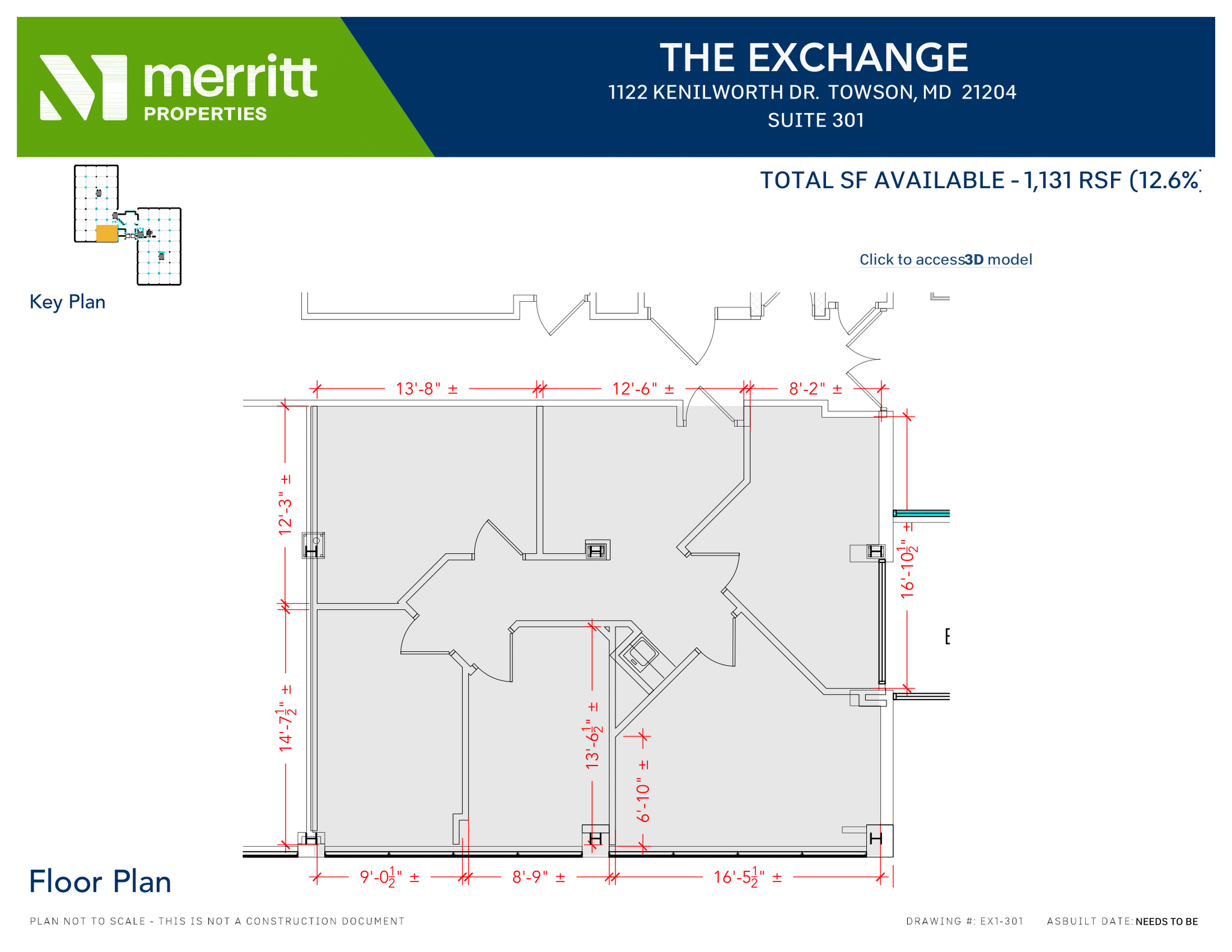 1122 Kenilworth Dr, Towson, MD en alquiler Plano de la planta- Imagen 1 de 1