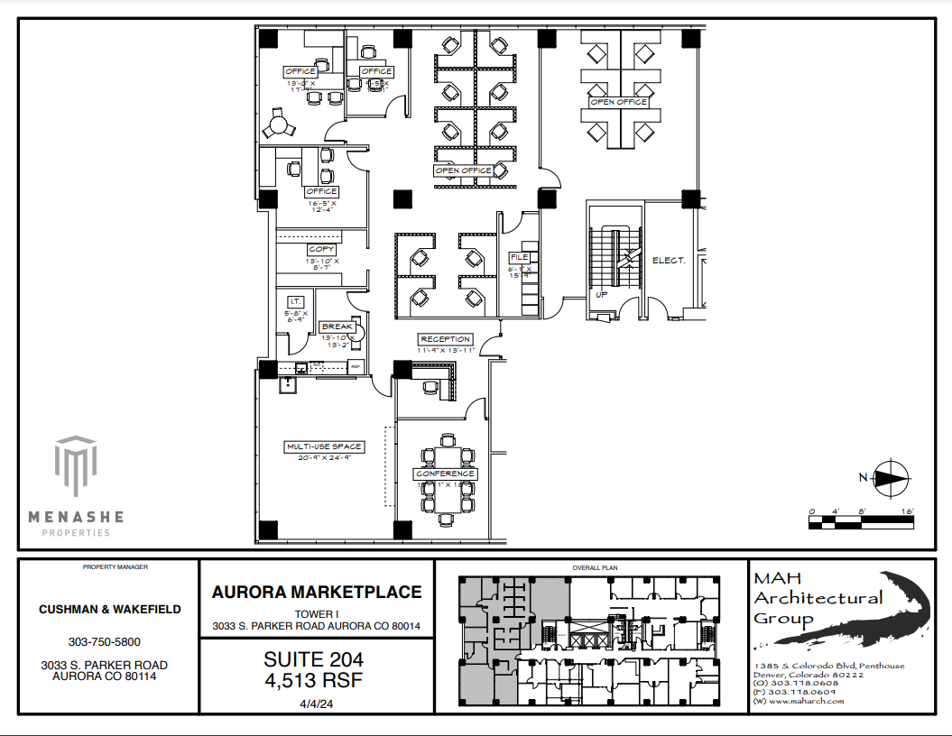 3025 S Parker Rd, Aurora, CO en alquiler Plano de la planta- Imagen 1 de 1