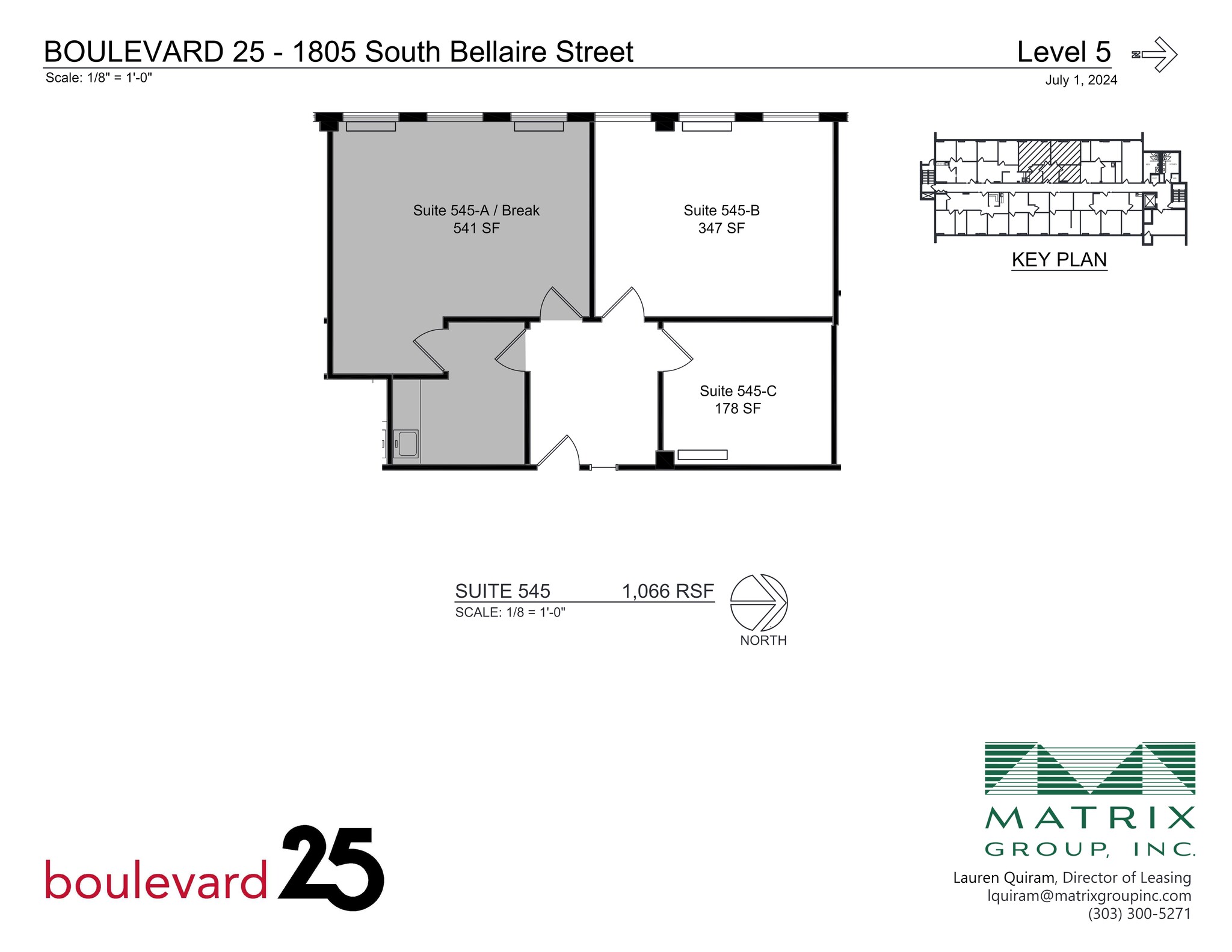 1805 S Bellaire St, Denver, CO en alquiler Plano del sitio- Imagen 1 de 2