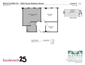 1805 S Bellaire St, Denver, CO en alquiler Plano del sitio- Imagen 1 de 2