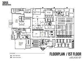 3055 Orchard Dr, San Jose, CA en alquiler Plano de la planta- Imagen 2 de 2