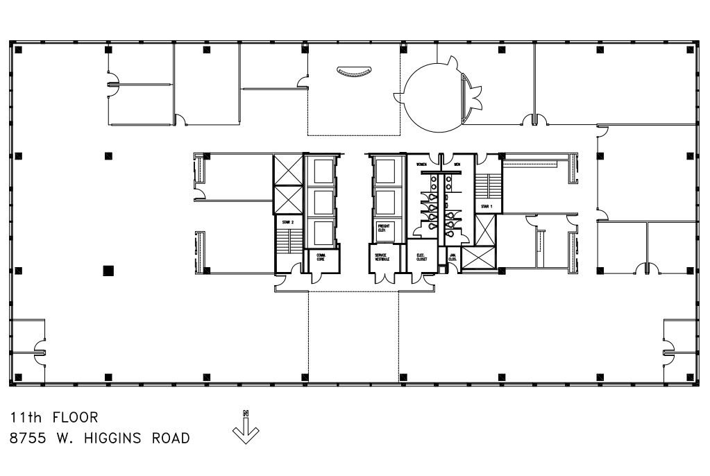 8725 W Higgins Rd, Chicago, IL en alquiler Plano de la planta- Imagen 1 de 1