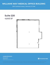 22001 Southwest Freeway, Richmond, TX en alquiler Plano de la planta- Imagen 2 de 2