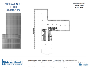 1350 Avenue of the Americas, New York, NY en alquiler Plano de la planta- Imagen 2 de 2