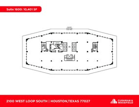 2100 West Loop South, Houston, TX en alquiler Plano de la planta- Imagen 1 de 1