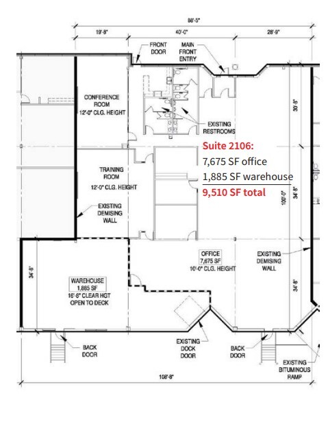 2100-2140 W County Road C, Roseville, MN en alquiler Plano de la planta- Imagen 1 de 1