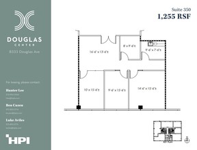 8333 Douglas Ave, Dallas, TX en alquiler Plano de la planta- Imagen 1 de 1