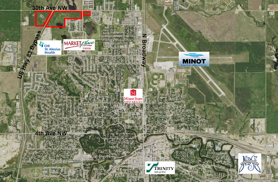 Hwy 83 Bypass & 30th Ave NW, Minot, ND en venta - Foto del edificio - Imagen 2 de 4