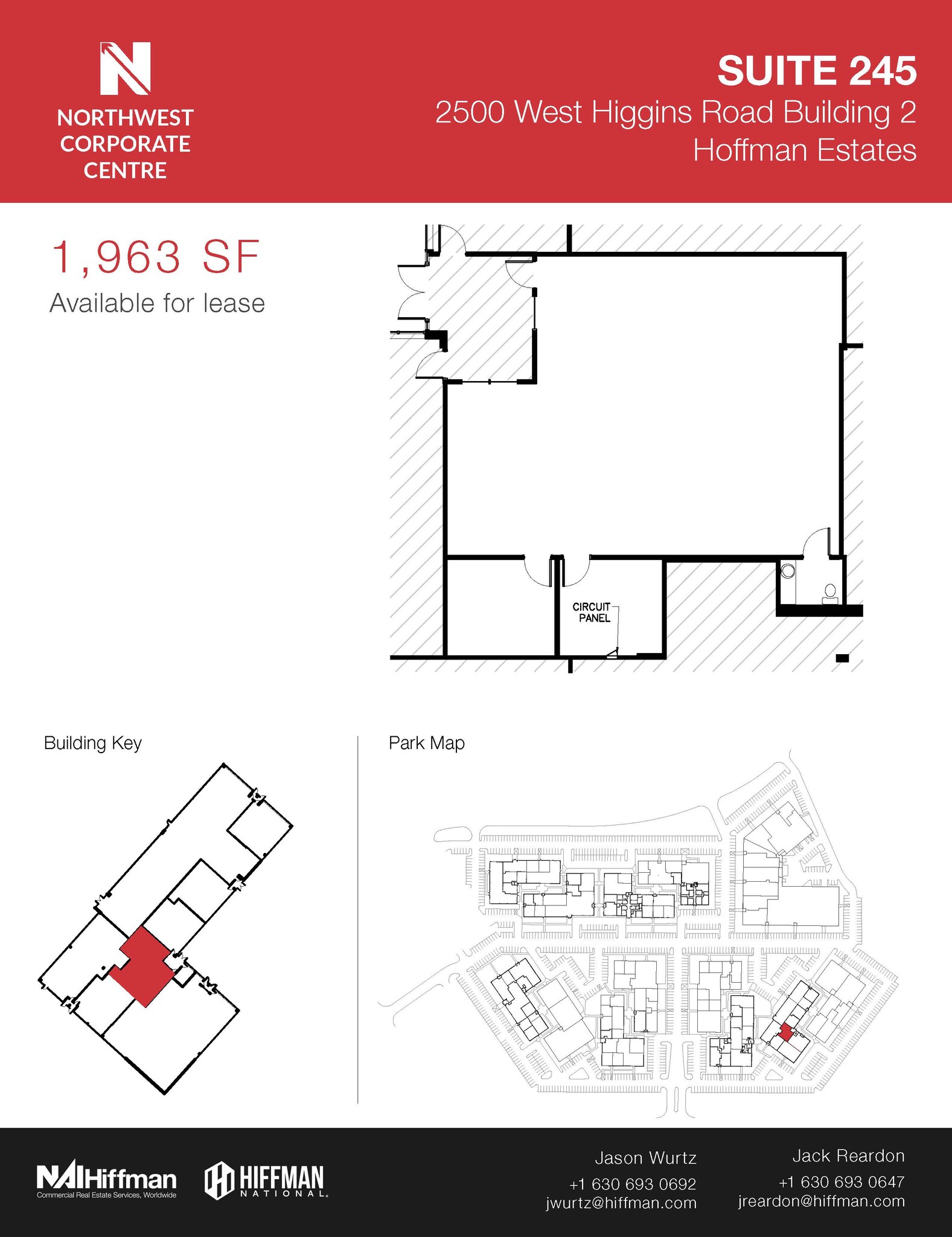 2500 W Higgins Rd, Hoffman Estates, IL en alquiler Plano de la planta- Imagen 1 de 1