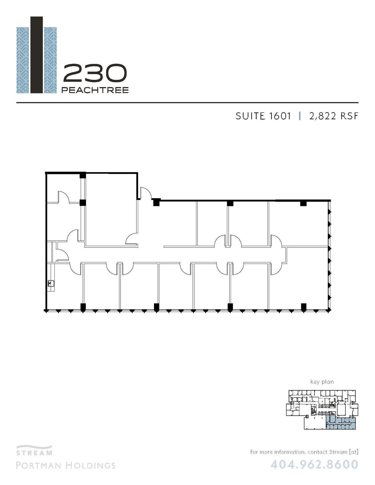 230 Peachtree St NW, Atlanta, GA en alquiler Plano de la planta- Imagen 1 de 1